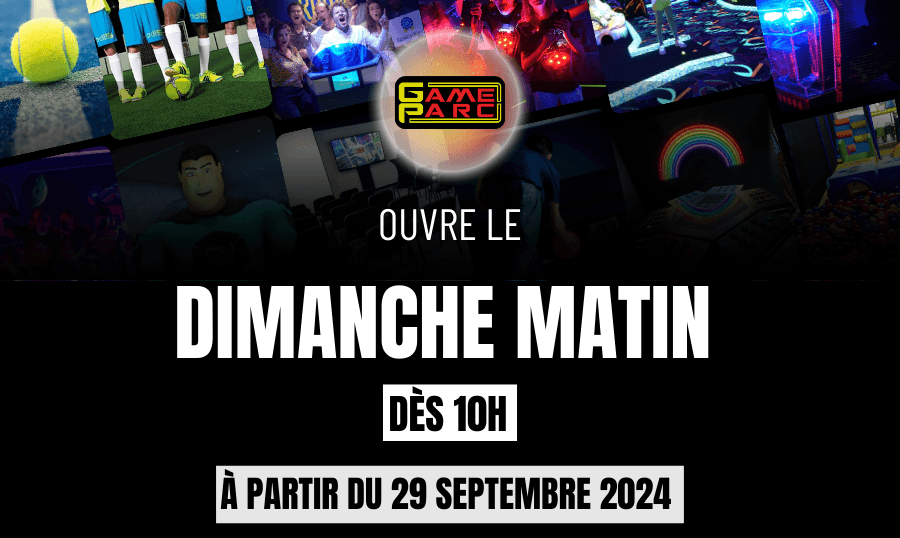 visuel Ouverture GameParc le dimanche matin à partir du 29 septembre !