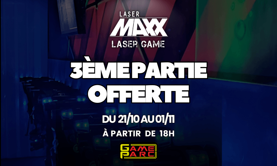 visuel Laser game Poitiers 3eme partie offerte